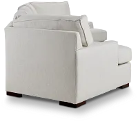 Austin White Fabric Dual Cuddler Sectional