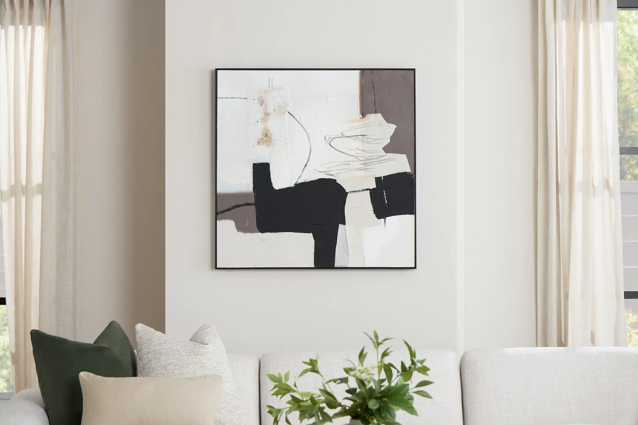 Zhaleh Black Canvas Wall Art Zhaleh Black Canvas Wall Art