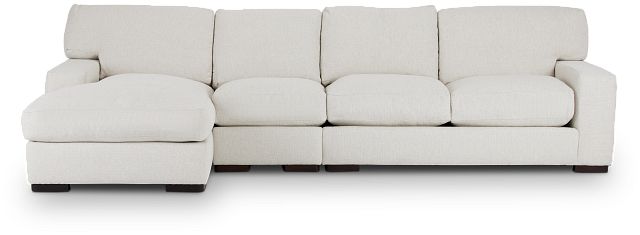 Veronica White Down Small Left Chaise Sectional (3)