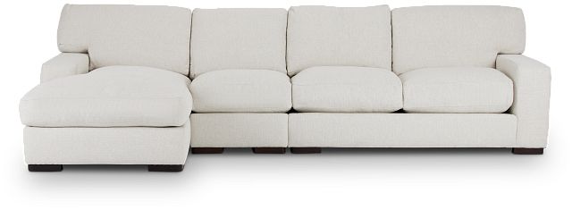 Veronica White Down Small Left Chaise Sectional