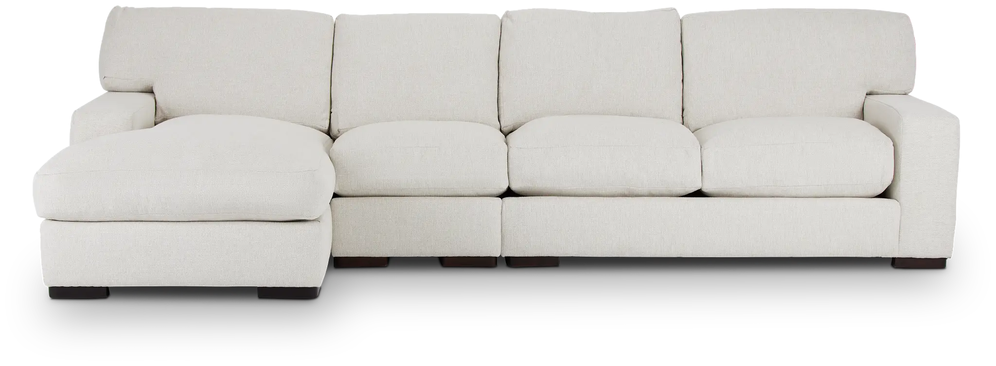 Veronica White Down Small Left Chaise Sectional Veronica White Down Small Left Chaise Sectional