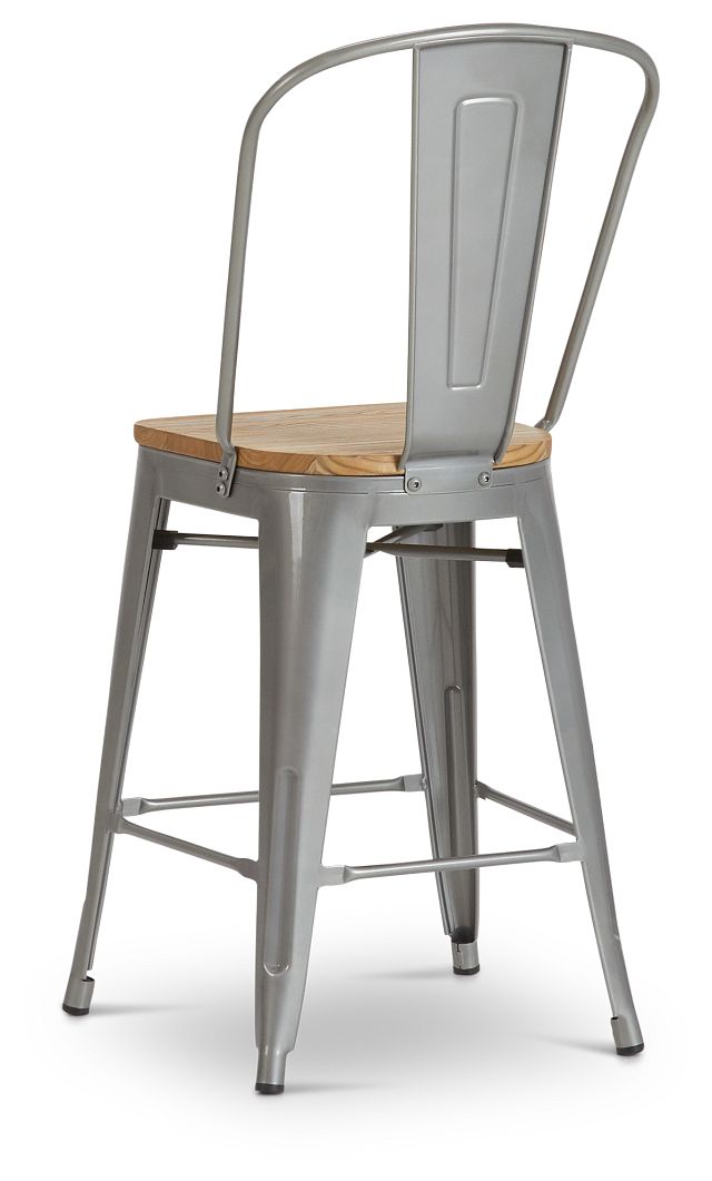 Huntley Light Tone 24" Wood Barstool