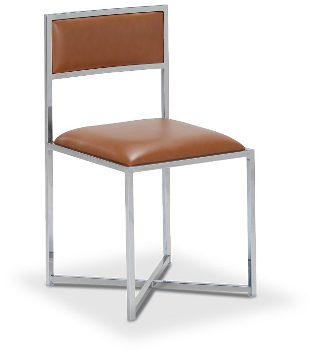 Amalfi Brown Stnl Steel Side Chair