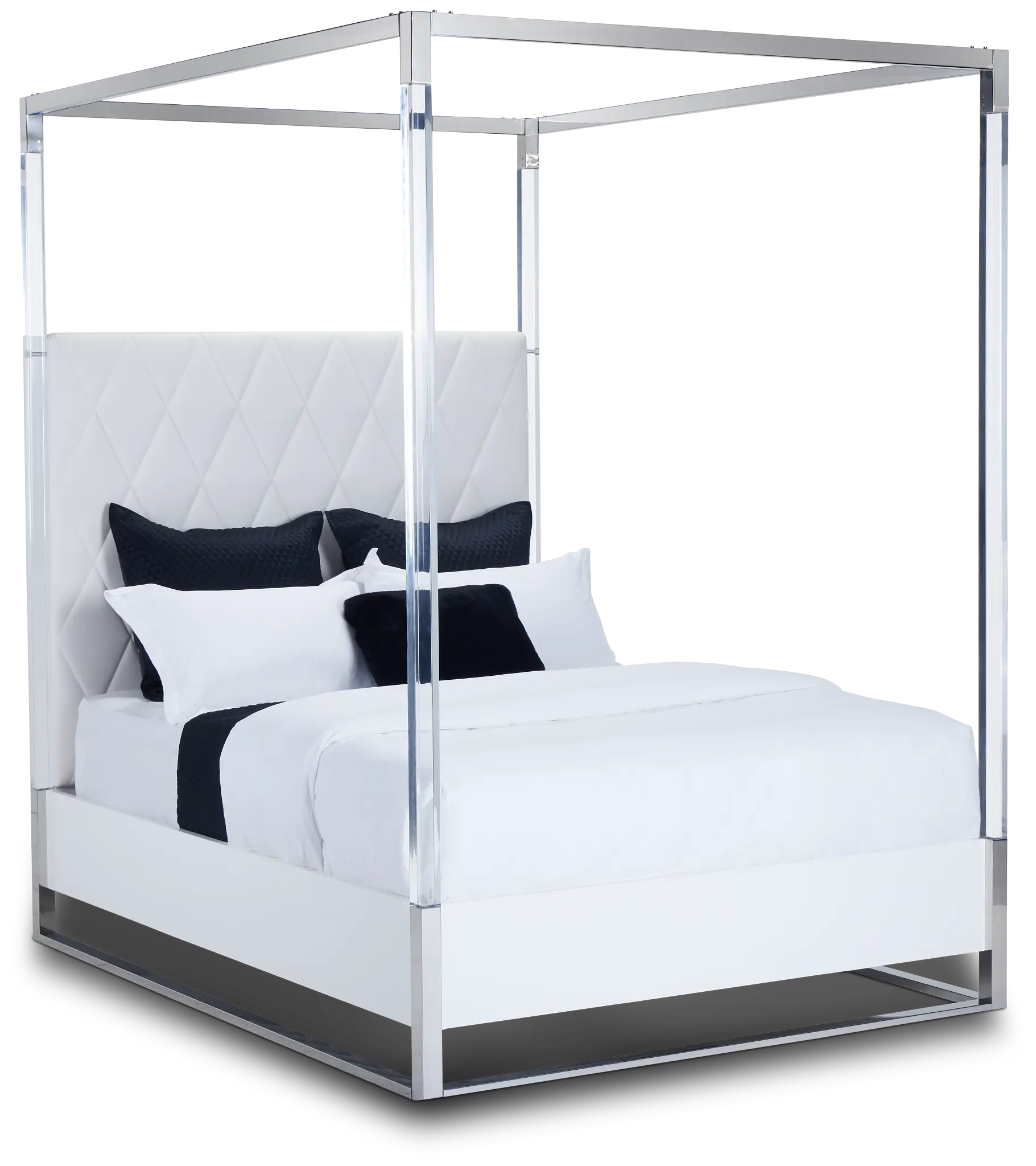 Miami White Uph Canopy Bed Miami White Uph Canopy Bed