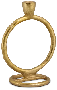 Ringo Gold Large Candle Holder