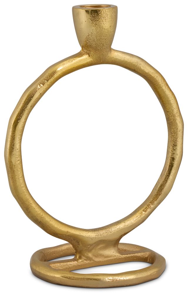 Ringo Gold Large Candle Holder
