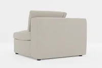 Destin Elevation Khaki Fabric Corner Chair