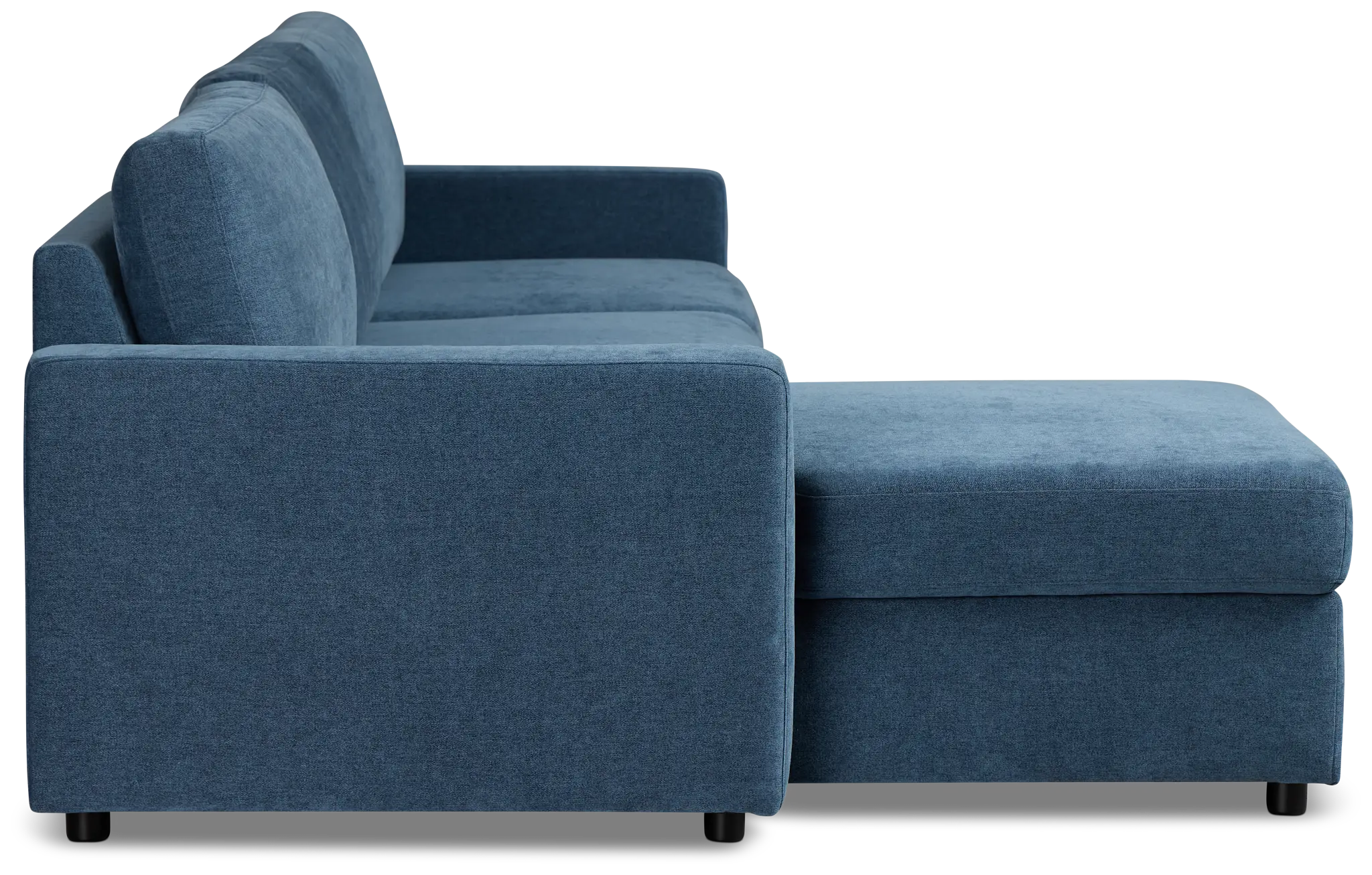 Addie Blue Fabric Left Chaise Storage Sectional Addie Blue Fabric Left Chaise Storage Sectional