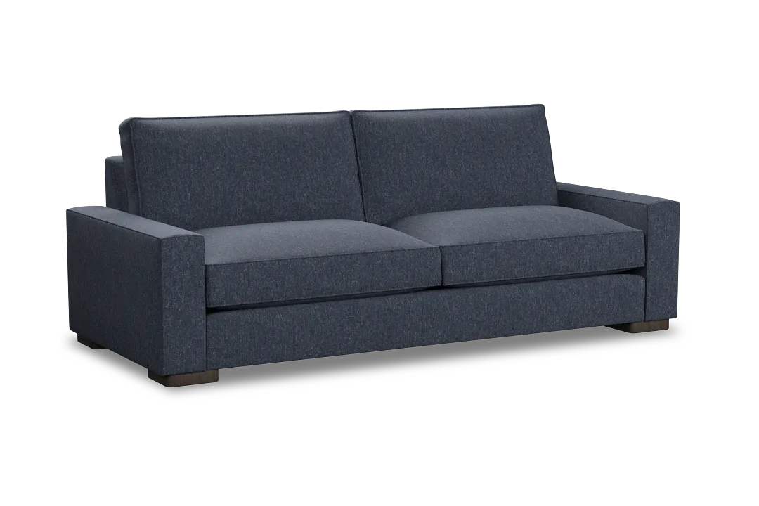 Edgewater Maguire Blue 96" Sofa W/ 2 Cushions