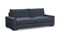 Edgewater Maguire Blue 96" Sofa W/ 2 Cushions