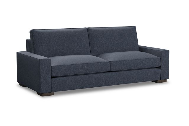 Edgewater Maguire Blue 96" Sofa W/ 2 Cushions