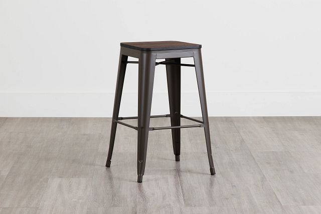 Beck Dark Tone Square 30" Barstool