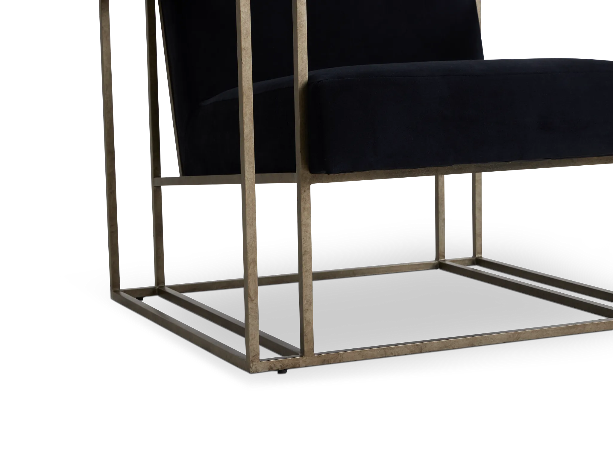 Dekker Black Fabric Accent Chair