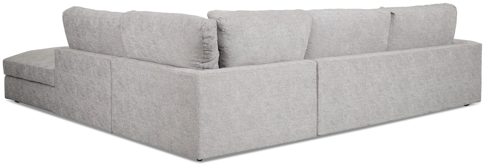 Calista Pewter Fabric Large Right Bumper Sectional Calista Pewter Fabric Large Right Bumper Sectional