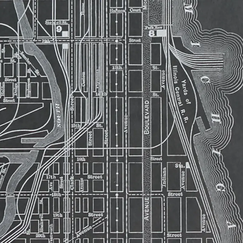 BLACK Chicago Black Framed Wall Art