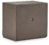 Highline Gray Open Cabinet