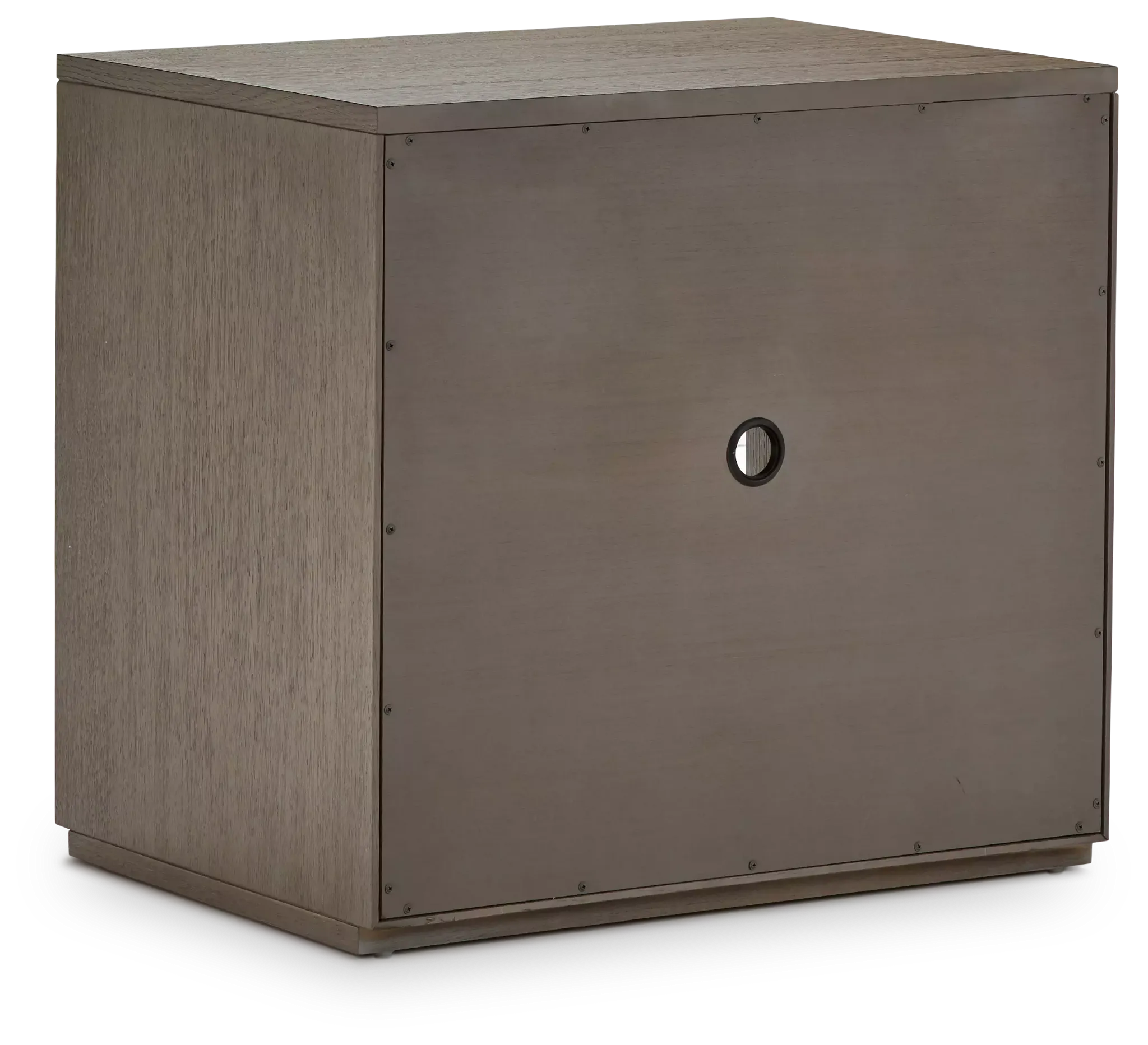 Highline Gray Open Cabinet