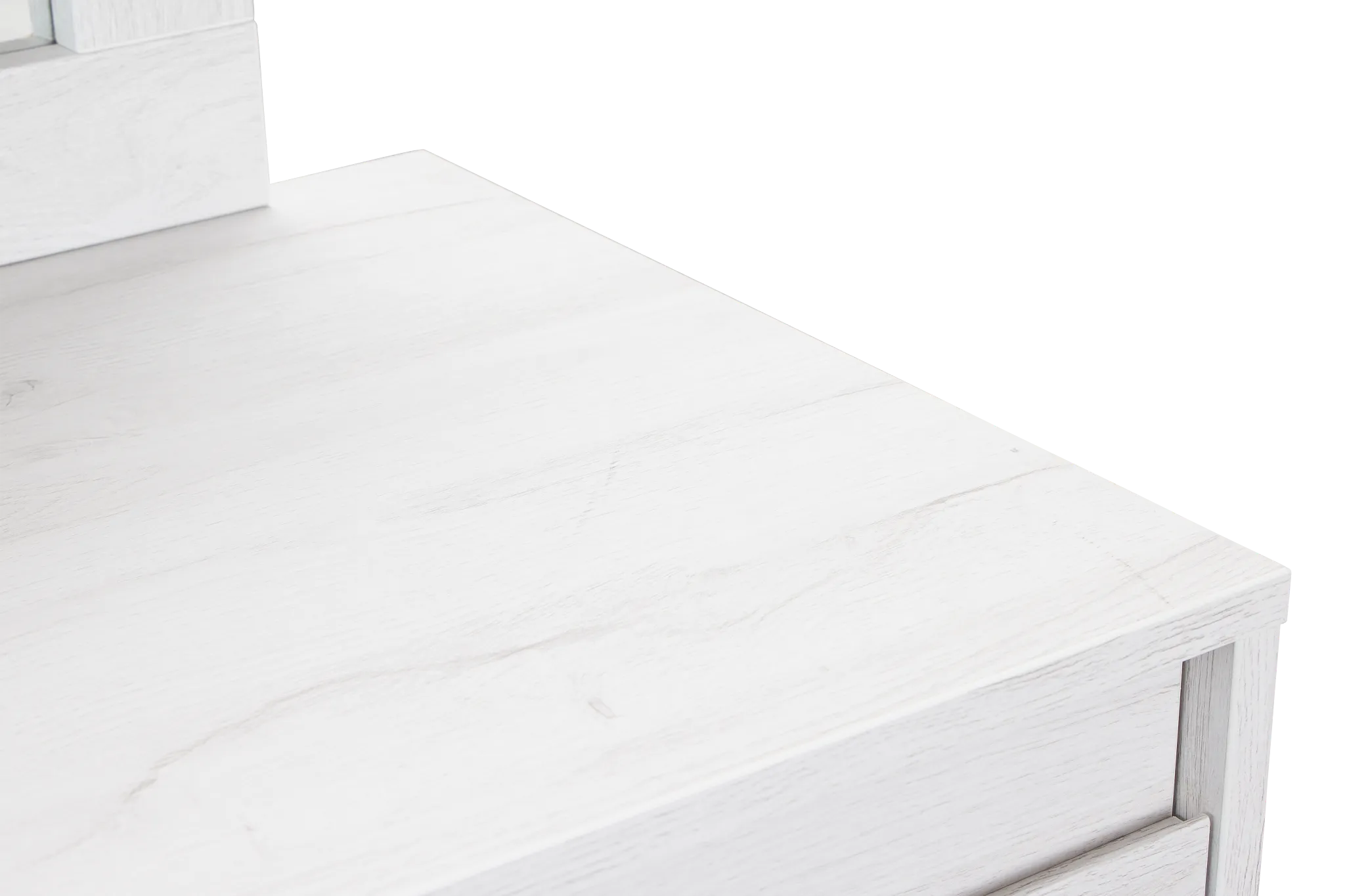 Everett White Dresser & Mirror