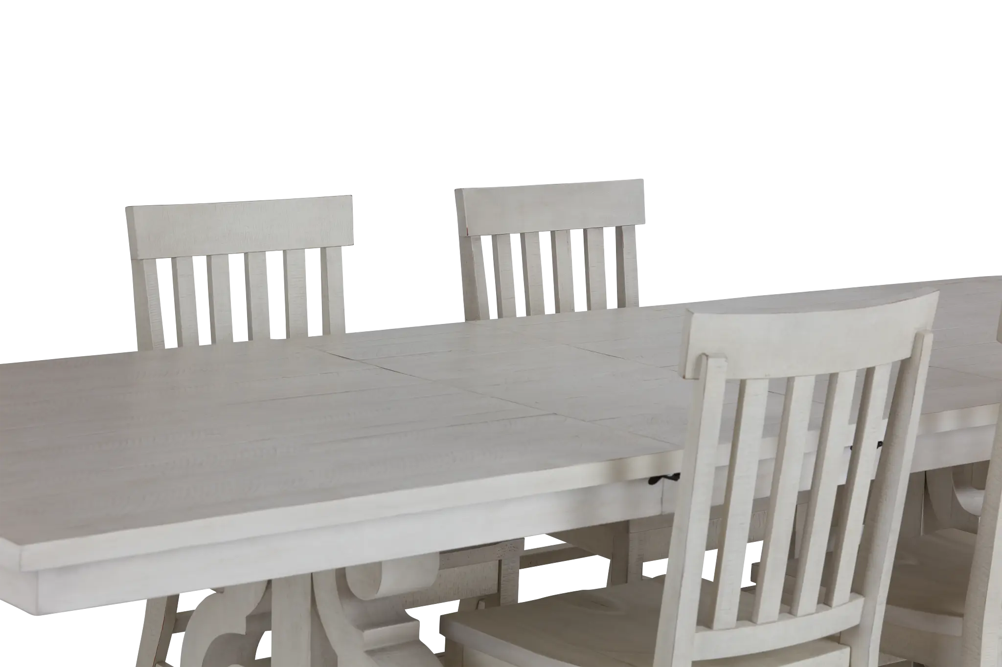 Sonoma Ivory Trestle Table & 4 Wood Chairs Sonoma Ivory Trestle Table & 4 Wood Chairs