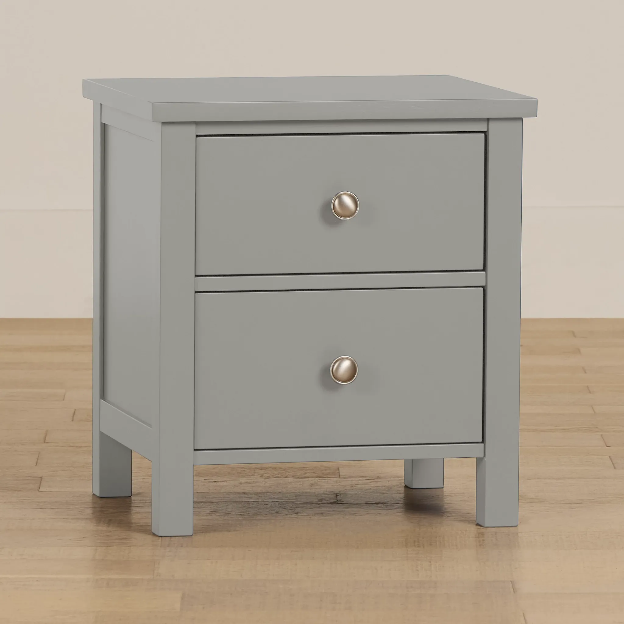 Charleston Gray 2-drawer Nightstand