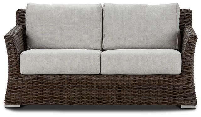 Southport Gray Woven Loveseat