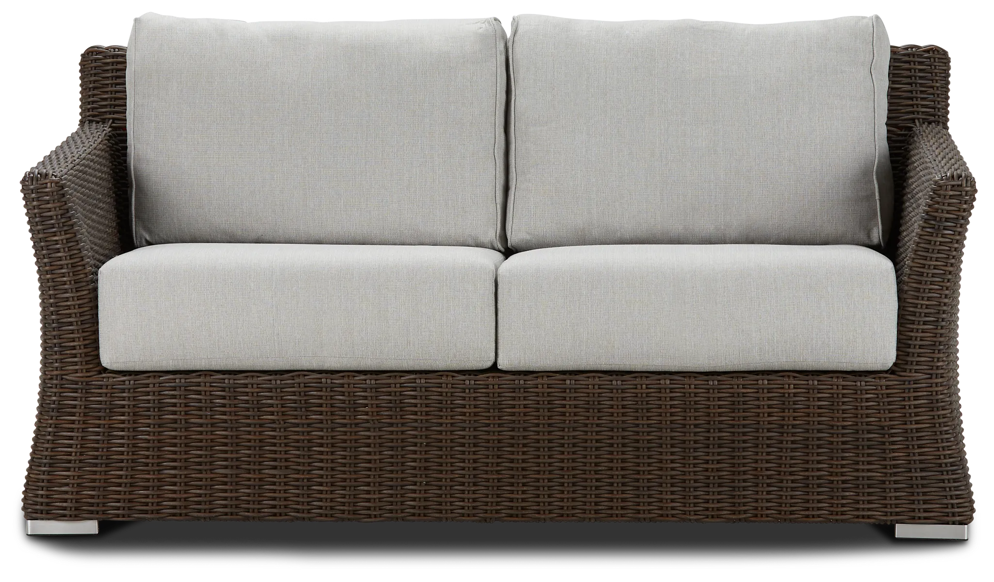 Southport Gray Woven Loveseat