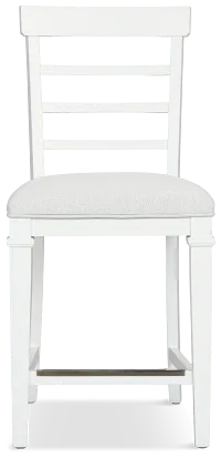 Cape Cod Ivory 24" Upholstered Barstool