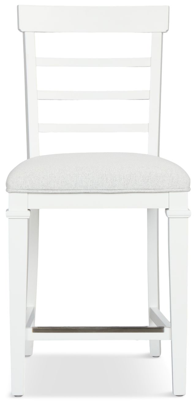 Cape Cod Ivory 24" Upholstered Barstool