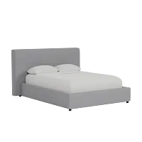 Grayton Delray Light Gray 44" Upholstered Platform Bed