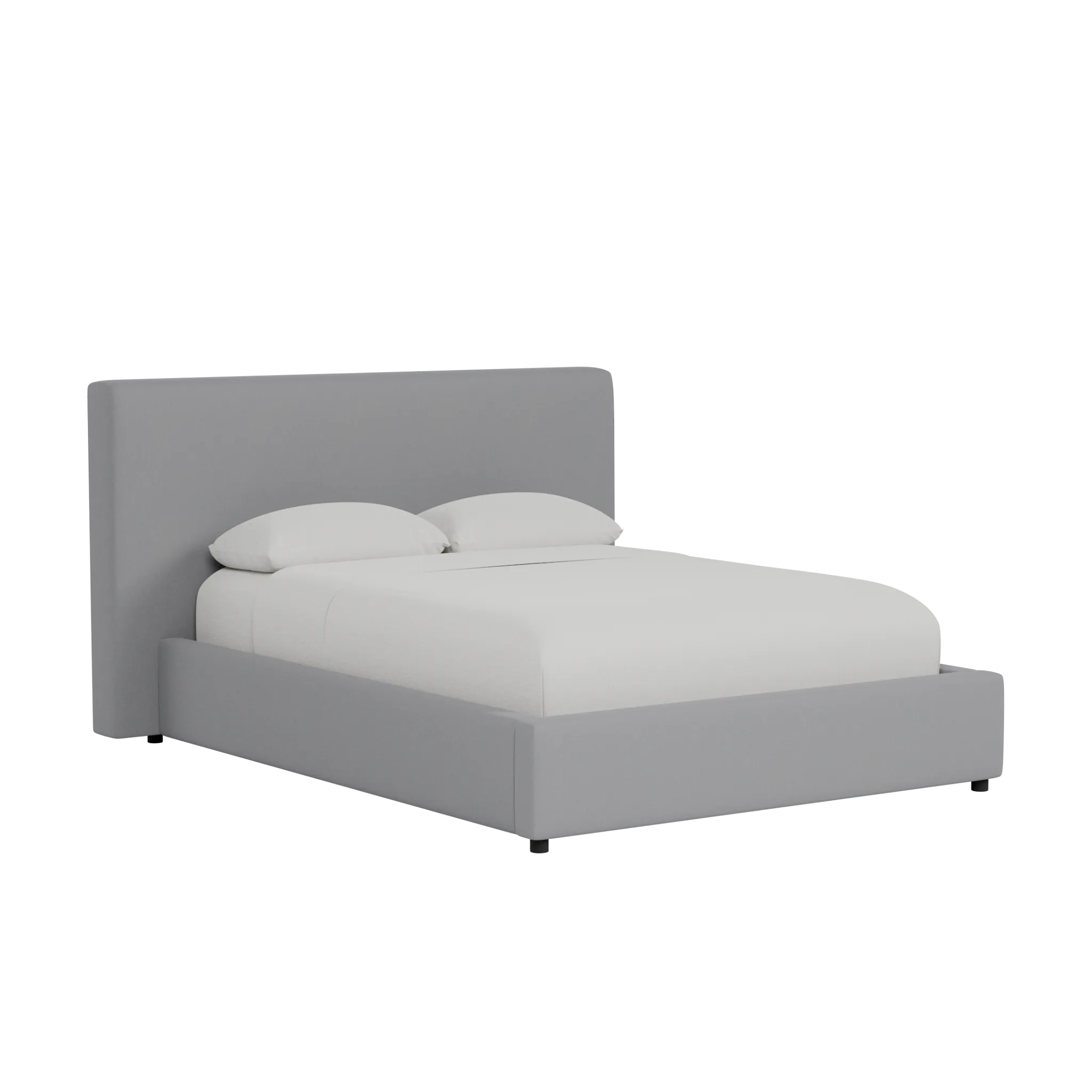 Grayton Delray Light Gray 44" Upholstered Platform Bed