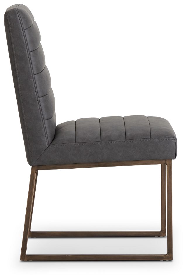 Miller Dark Gray Upholstered Side Chair (2)