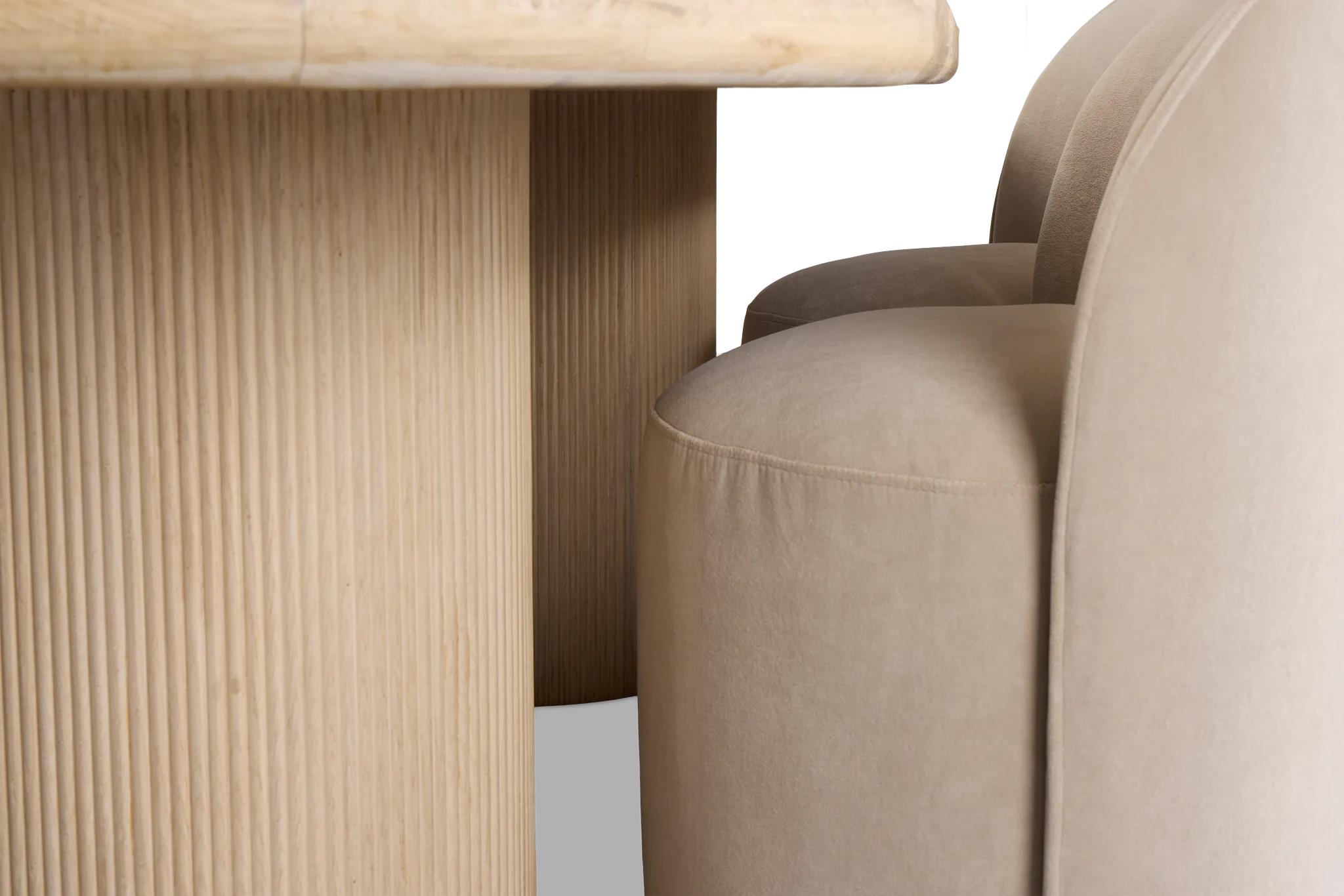 Clayton Light Tone Oval Table & 4 Upholstered Chairs