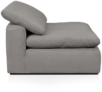 Nixon Light Gray Fabric Armless Chair