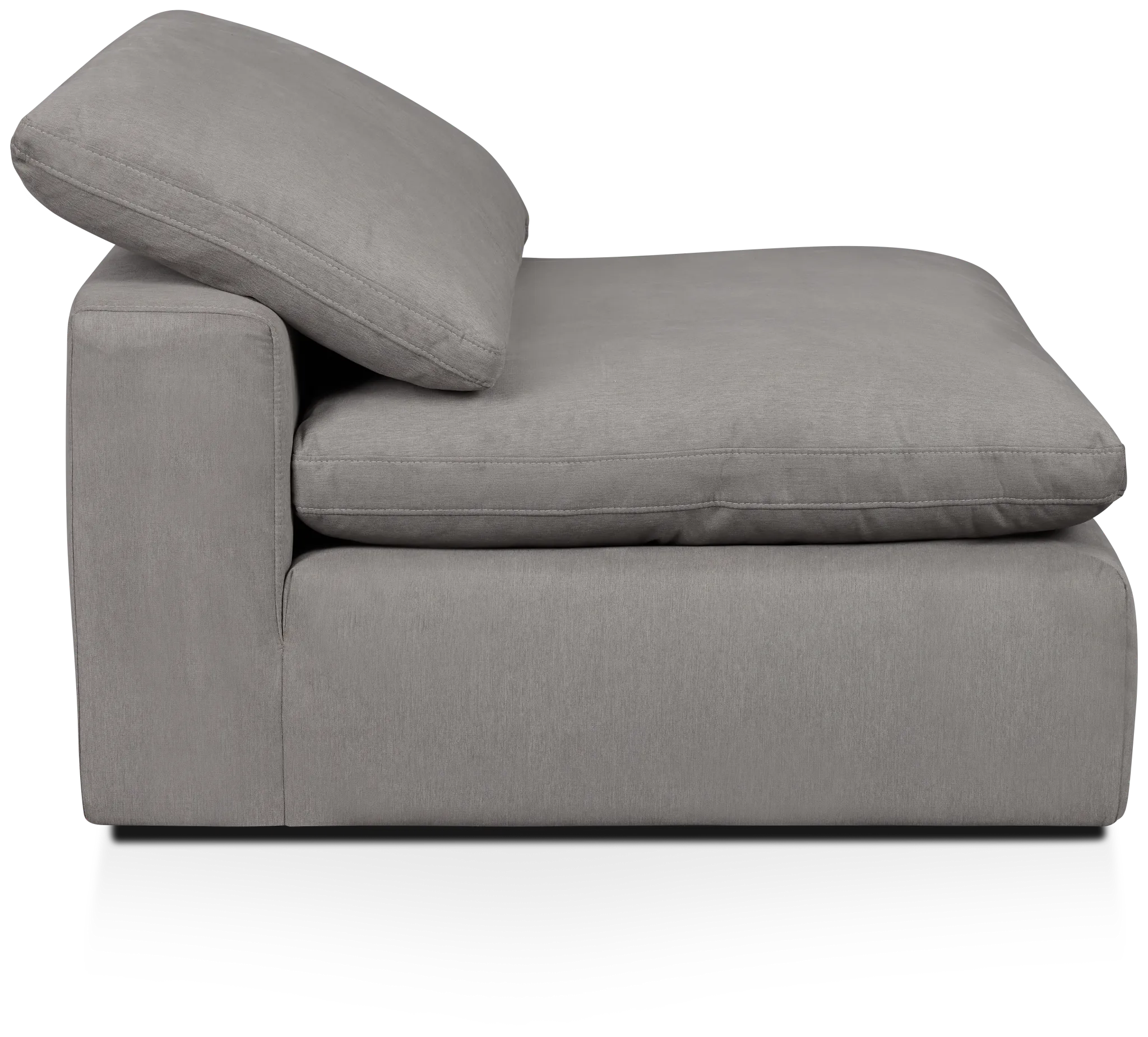 Nixon Light Gray Fabric Armless Chair