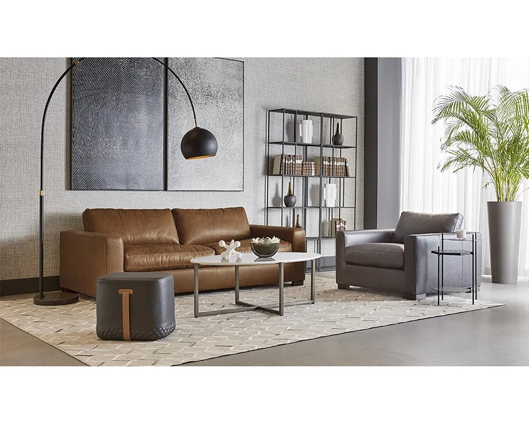 Mali Black Accent Ottoman