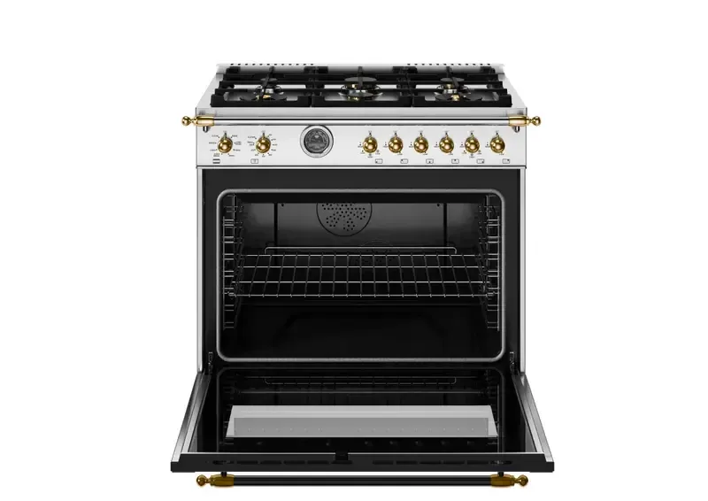 Bertazzoni Heritage Series Stainless Steel 36" Dual Fuel Range