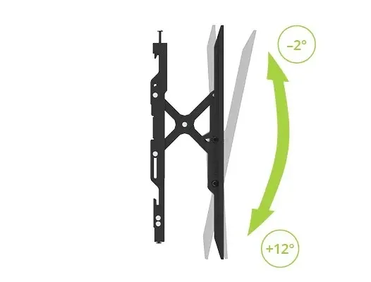 Kanto Te300 Extend Mount For 43"-90" Black Tilt Tv Wall Mount