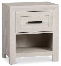 Delray White Nightstand