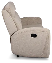 Walker Beige Fabric Reclining Sofa