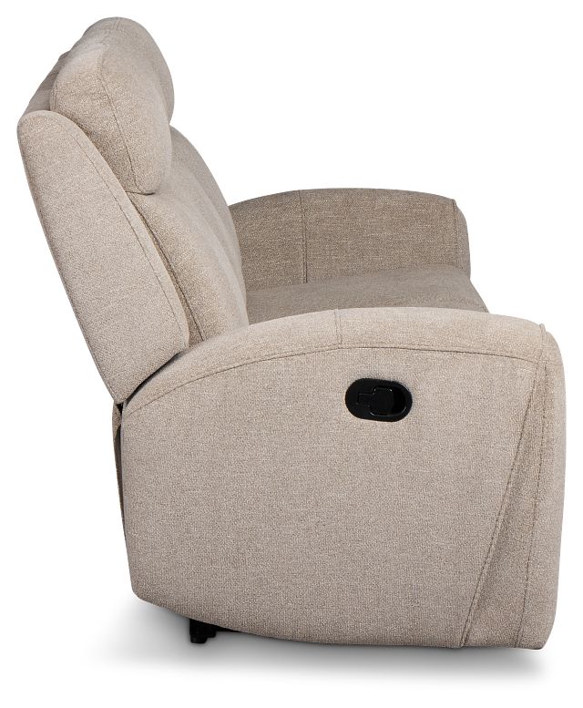 Walker Beige Fabric Reclining Sofa