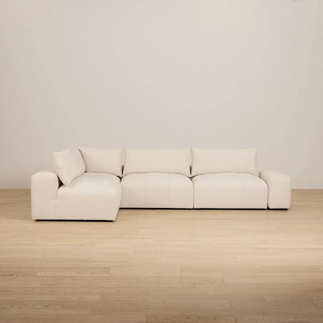 Remi Light Beige Fabric 5-piece Modular Sectional