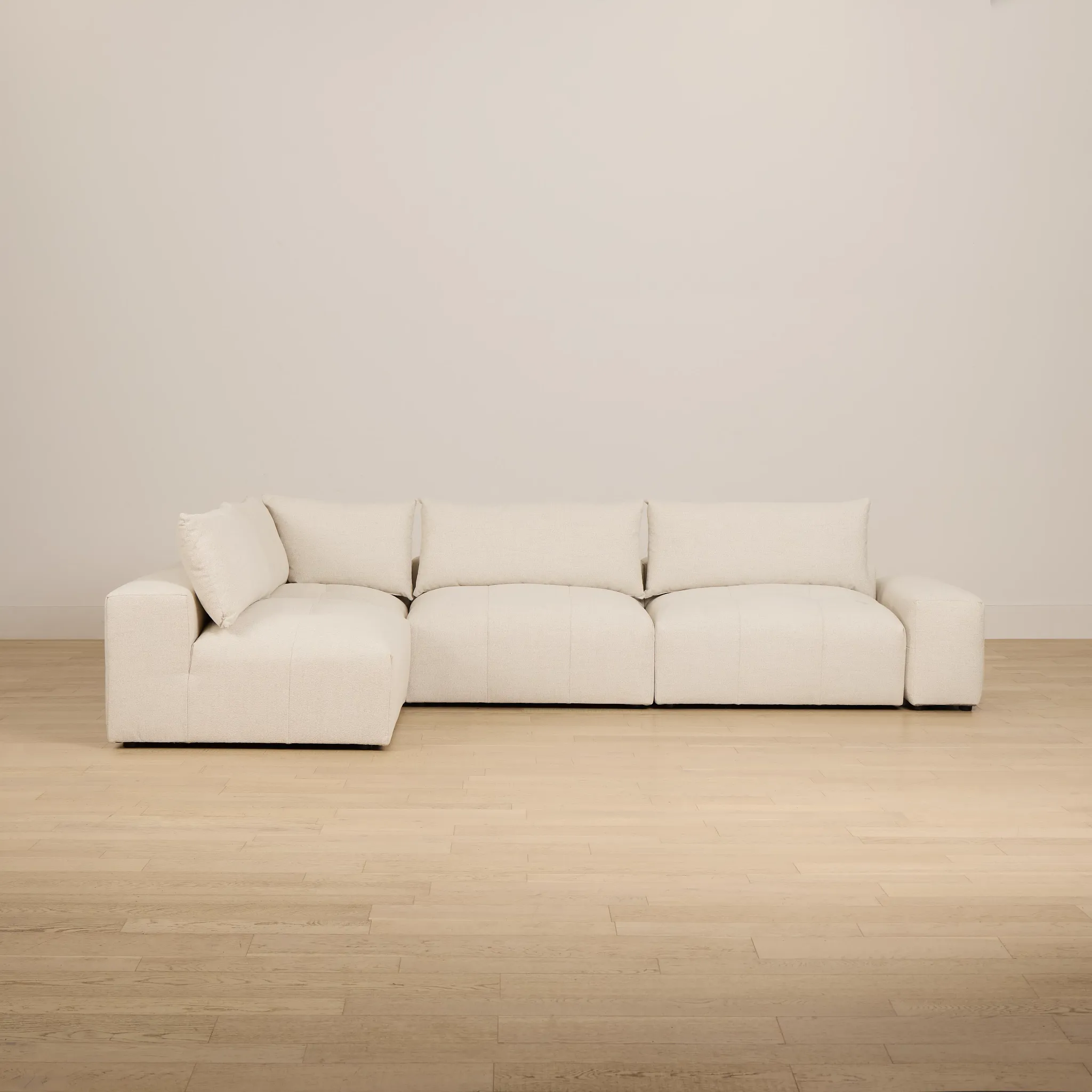 Remi Light Beige Fabric 5-piece Modular Sectional