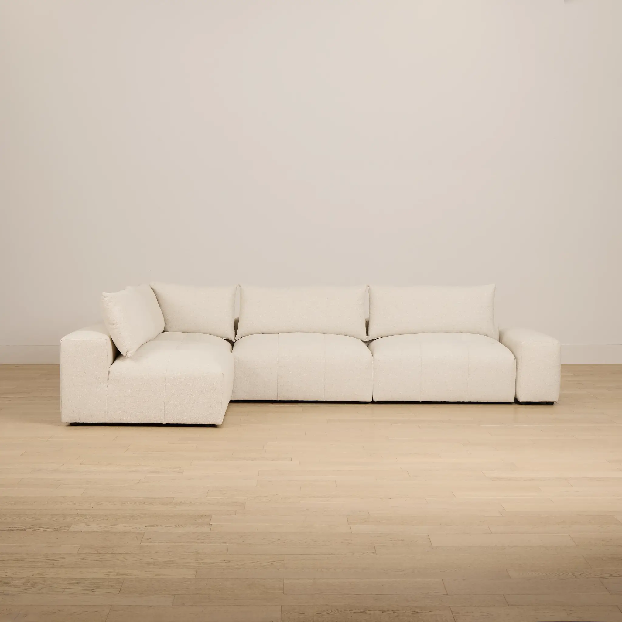 Remi Light Beige Fabric 5-piece Modular Sectional Remi Light Beige Fabric 5-piece Modular Sectional