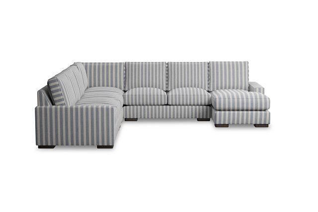 Edgewater Sea Lane Dark Blue Large Right Chaise Sectional
