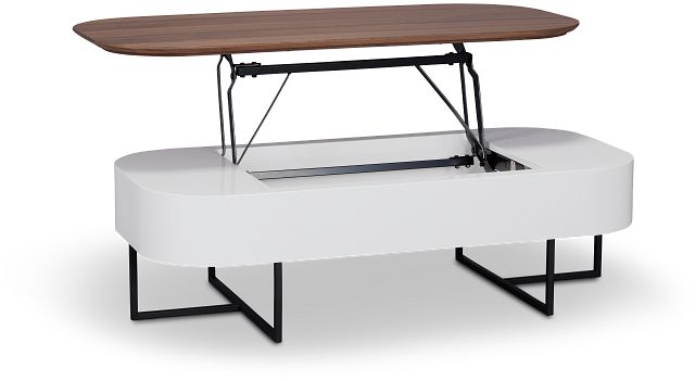 Harlan White Rect Coffee Table