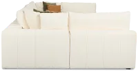 Cruz White Fabric 8-piece Pit Sectional