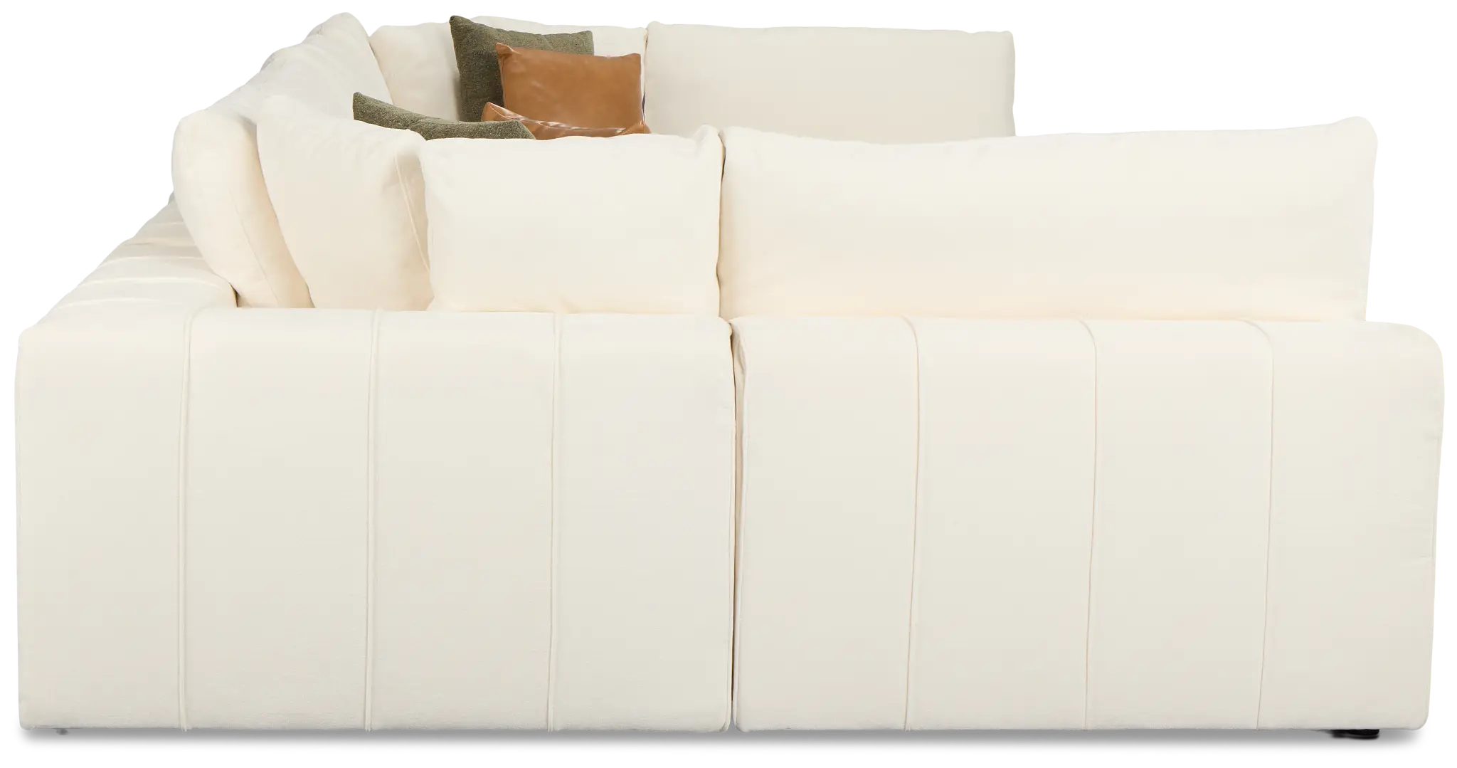 Cruz White Fabric 8-piece Pit Sectional Cruz White Fabric 8-piece Pit Sectional