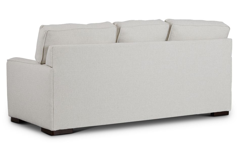 Austin White Fabric Memory Foam Sleeper