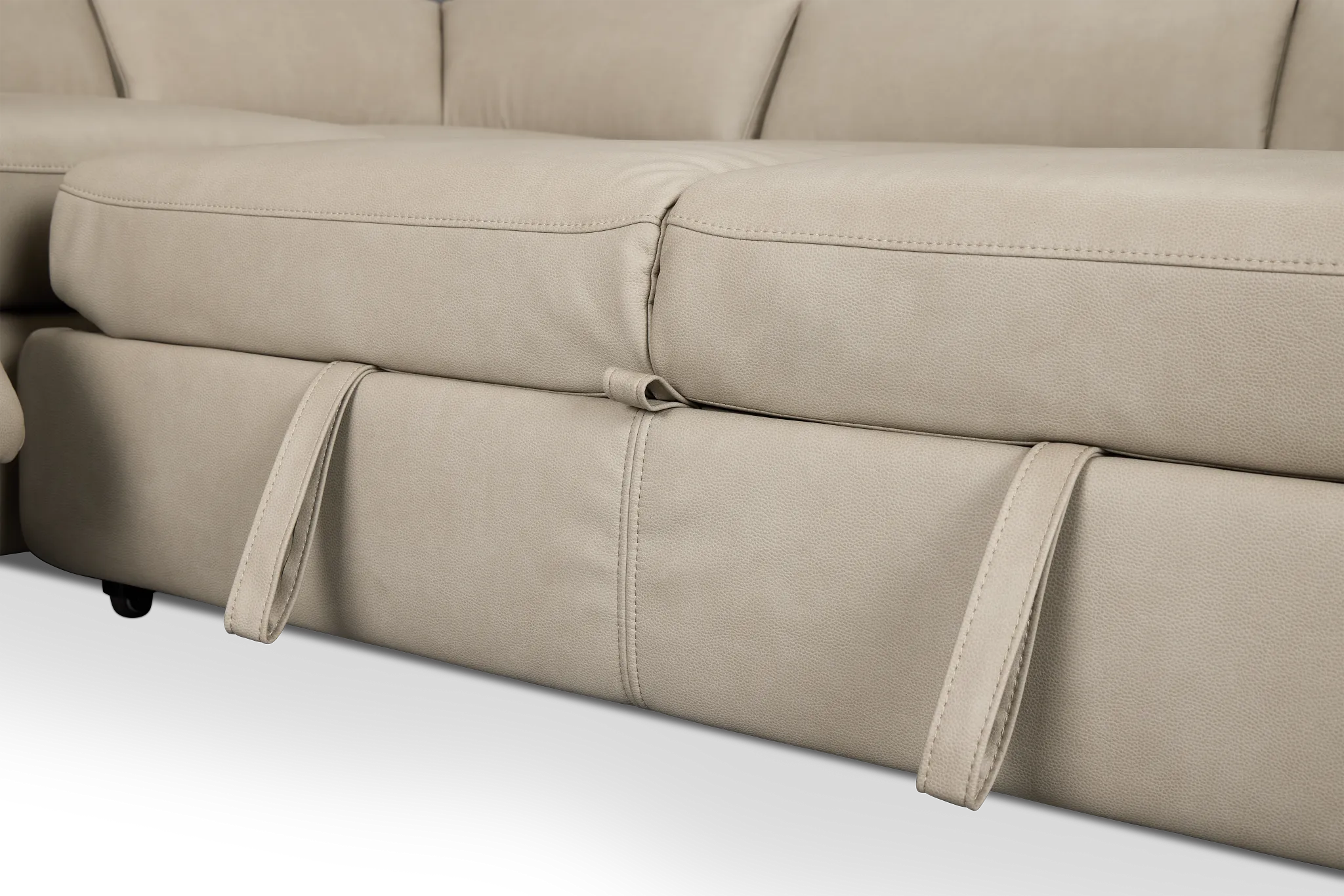 Melody Light Gray Storage Medium Right Dual Power Chaise Sleeper Sectional