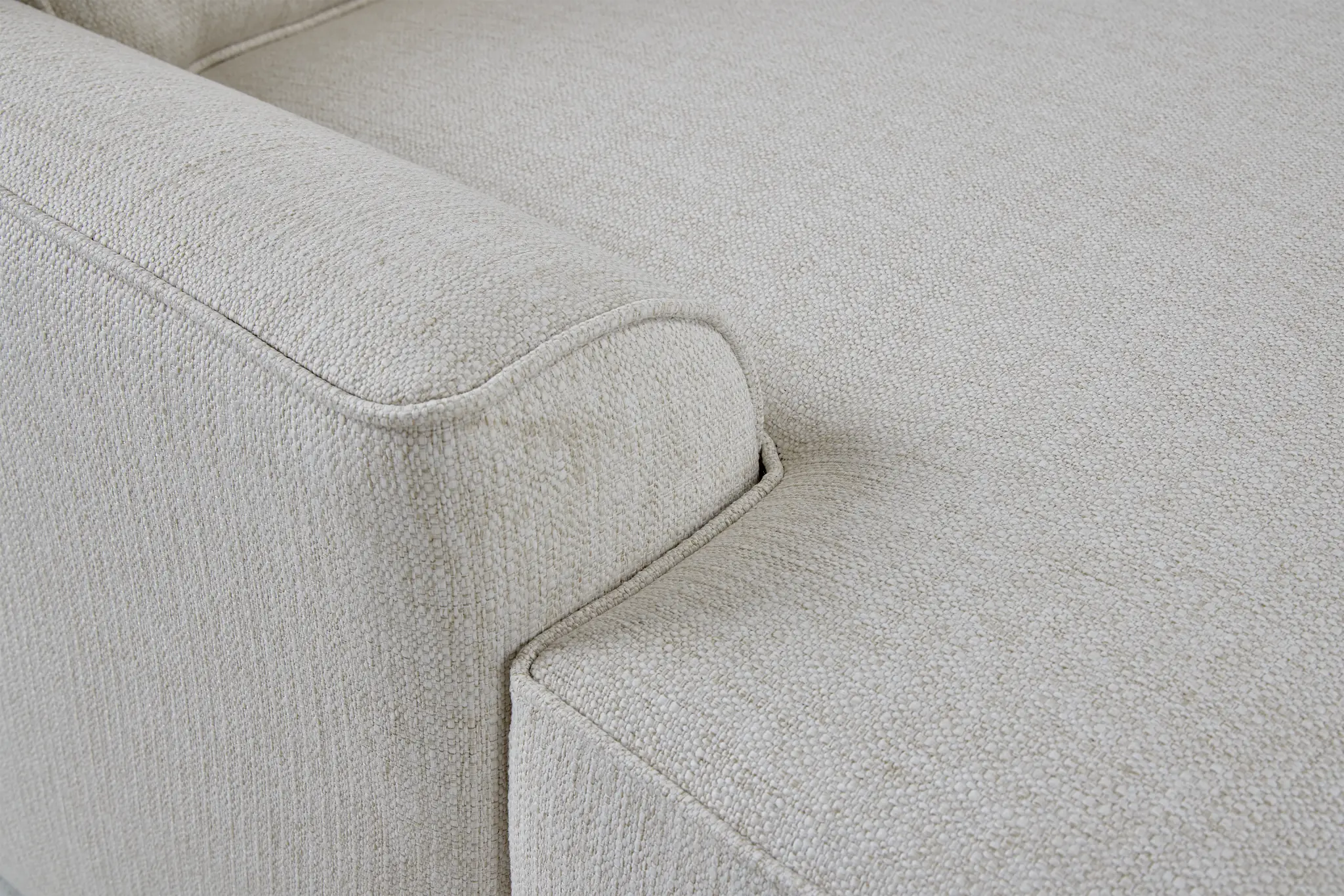 Austin White Fabric Large Left Cuddler Sectional Austin White Fabric Large Left Cuddler Sectional